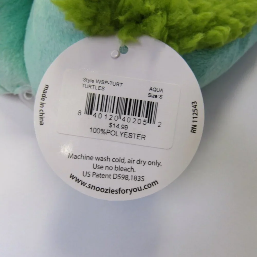 Women's Size 5/6 Small Snoozies! Save The Turtles Print Pairables Slippers NEW - Picture 3 of 6
